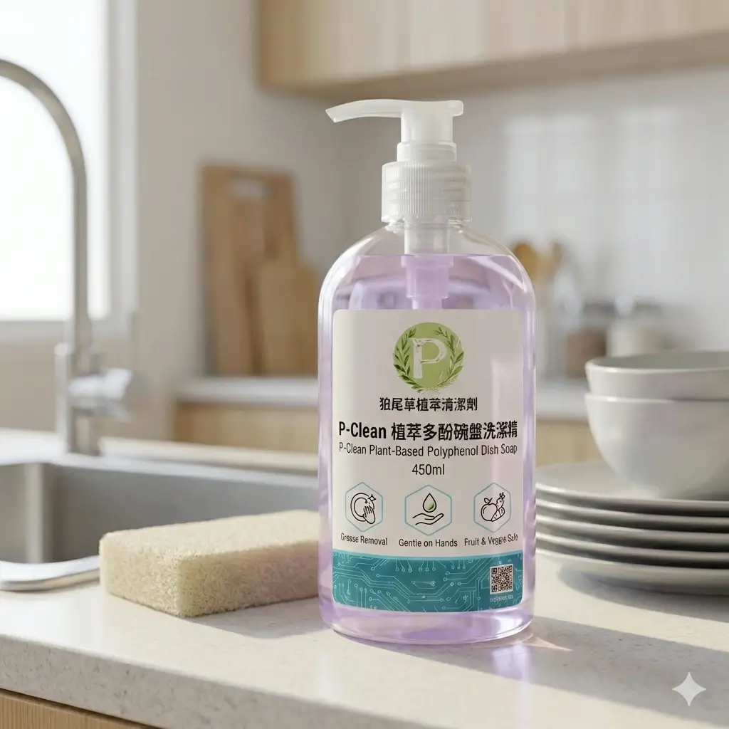 P-Clean 植萃多酚碗盤洗潔精 450ml